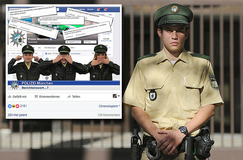 Die Münchner Polizei hat sich mit einem humorvollen Facebook-Post an alle Verschwörungstheoretiker gewandt.
