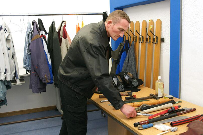 Der Blick in die Räume für das Einsatztraining der Polizei in der Ettstraße.