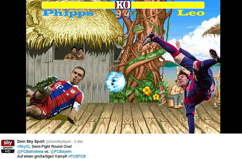Die Twitter-Reaktionen zum Halbfinal-Spiel zwischen dem FC Barcelona und dem FC Bayern.