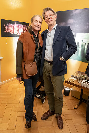 Leslie Freifrau´von Wangenheim und Dr. Christoph Poeppinghaus