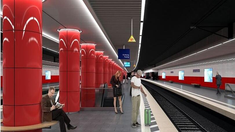 Der Hauptbahnhof bleibt rot. Bei der Farbgebung orientiert sich die S-Bahn an den olympischen Farben von 1972.