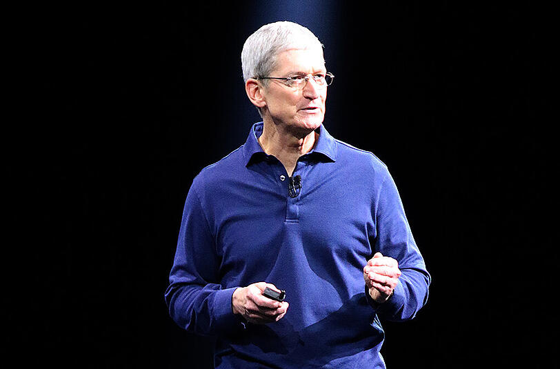 Apple-Chef Tim Cook bei der Auftaktpräsentation der Apple-Entwicklerkonferenz in San Francisco.