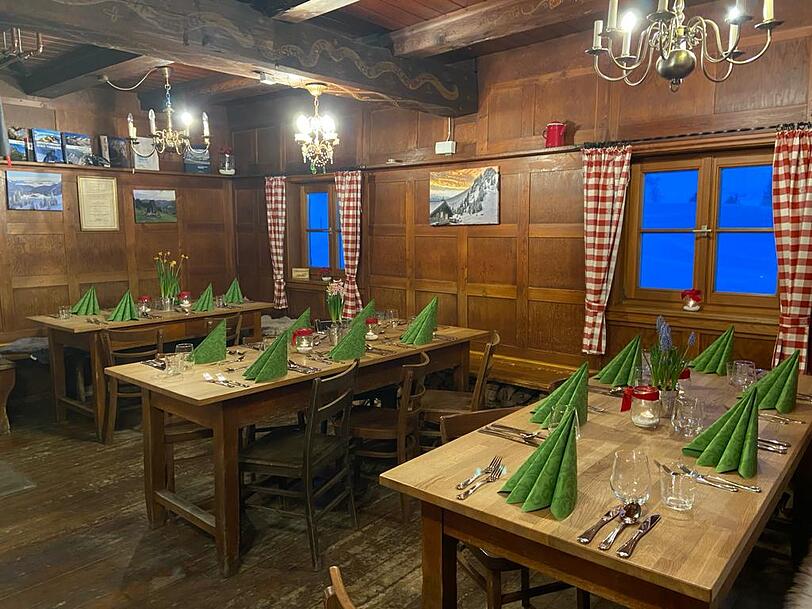 Ein Blick ins Innere des Taubensteinhauses.