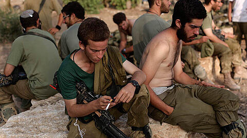 Israelische Soldaten nach dem Abzug aus dem Gazastreifen.