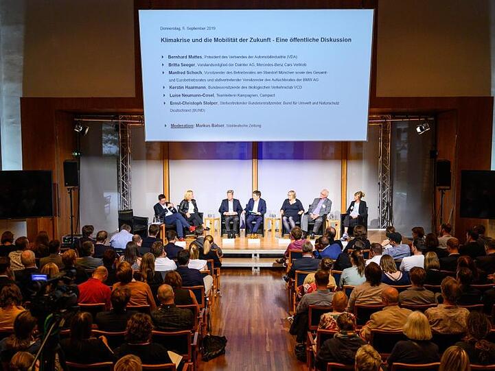 Die Podiumsdiskussion zur "Klimakrise und die Mobilität der Zukunft" erhitzte die Gemüter.