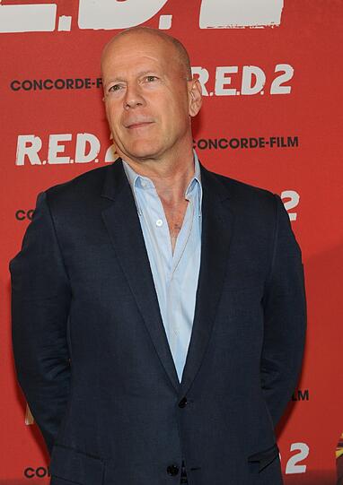 Lässig wie immer: Bruce Willis im Mandarin Oriental.