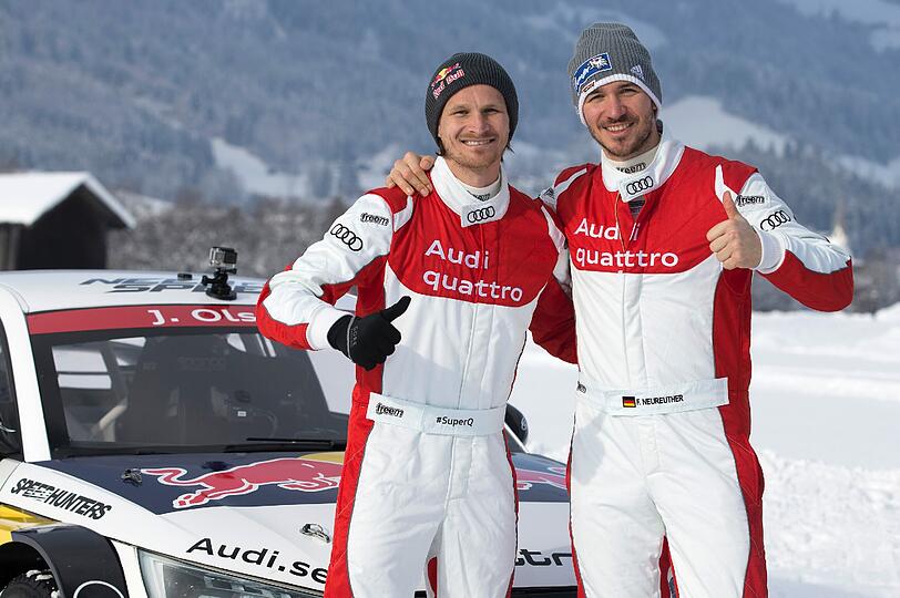 Tadeusz Blazusiak und Felix Neureuther