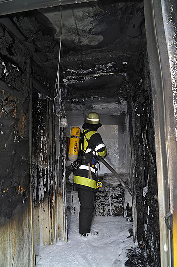 Brand beim Rotkreuzklinikum in München.