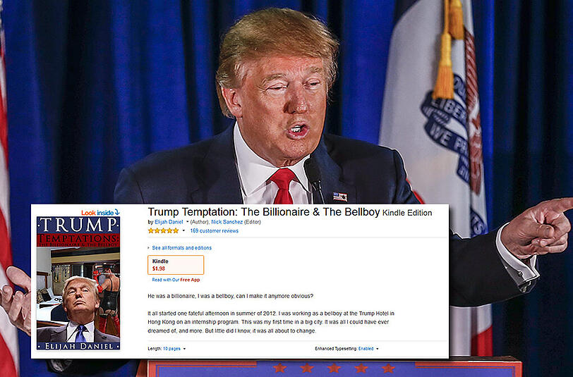 Die Parodie über Donald Trump im "50 Shades of Grey"-Stil stürmt die Amazon-Bestseller-Listen in den USA.
