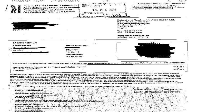 So sehen die Briefe der Betrügerfirma aus. Überweisen Sie auf keinen Fall Geld an die angegebene IBAN! So sehen die Briefe der Betrügerfirma aus. Überweisen Sie auf keinen Fall Geld an die angegebene IBAN!