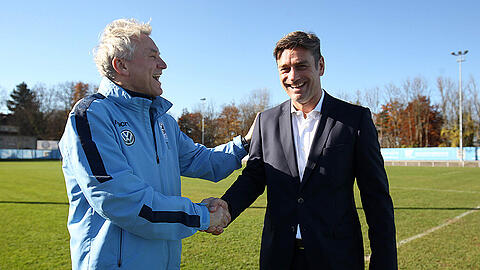Neue Fußball-Fachkompetenz für den TSV 1860: Trainer Benno Möhlmann (l.) und Sportchef Oliver Kreuzer.