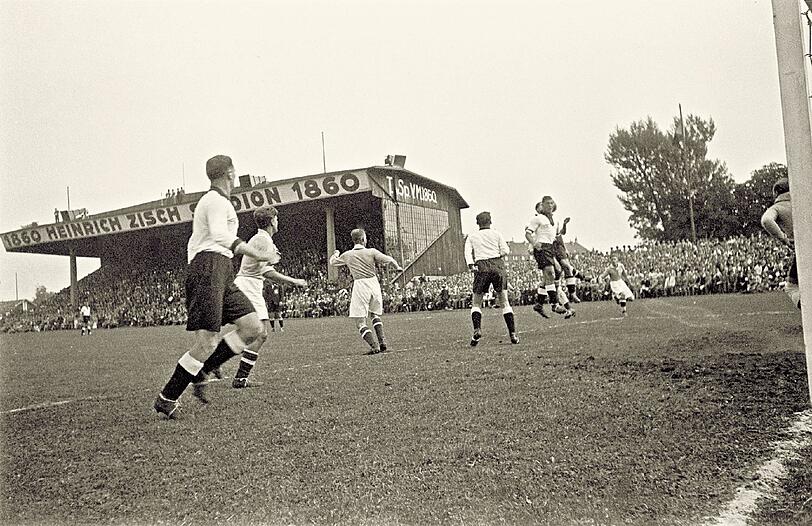 Länderspiel im Grünwalder Stadion: Deutschland gegen Finnland, 1935.
