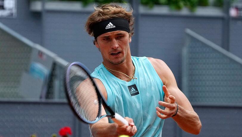 Alexander Zverev in Aktion. Alexander Zverev in Aktion.