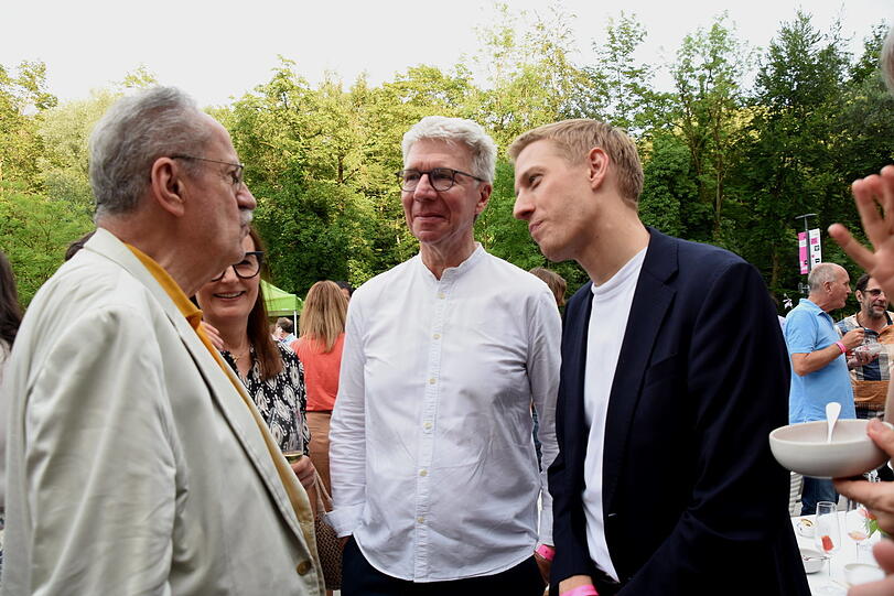 Christian Ude, Siegfried Benker (Stadtrat a.D.) und Dominik Krause. Christian Ude, Siegfried Benker (Stadtrat a.D.) und Dominik Krause.