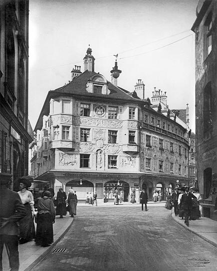 Was für eine Pracht: Das Ruffinihaus an der Sendlinger Straße &ndash; 1909 war das noch ein echter Neubau.
