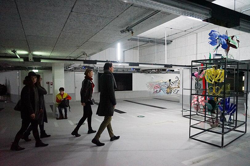 Zeitgenössische Künstler haben der Tiefgarage des Schwabinger Tors Leben einghaucht. Ihre Ausstellung stand unter dem Motto &bdquo;Talente. Teilen. Toleranz.&ldquo;.