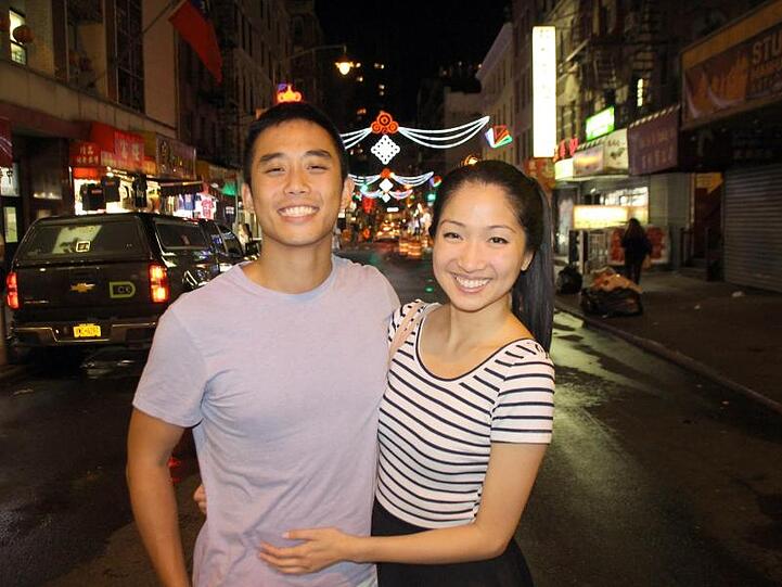 Cynthia Koo und Valentino Wong in Chinatown.