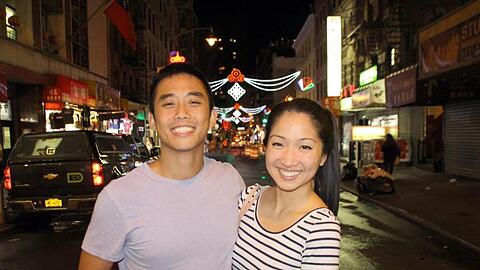 Cynthia Koo und Valentino Wong in Chinatown.