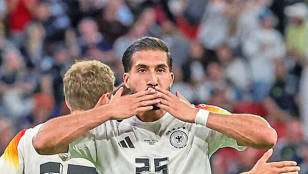 Tor zum 5:1 gegen Schottland: Nachrücker Emre Can. Foto: dpa Tor zum 5:1 gegen Schottland: Nachrücker Emre Can. Foto: dpa