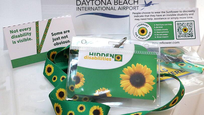 Wer dieses Band trägt, zeigt, dass er oder sie Einschränkungen hat.