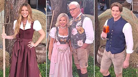 Die Promis machen sich bereit für Heidi Klums Mega-Event im Münchner Hofbräuhaus.