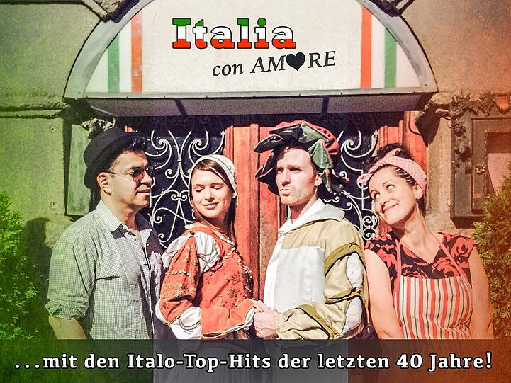 Die Mitwirkenden des Musicals &bdquo;Italia con amore.