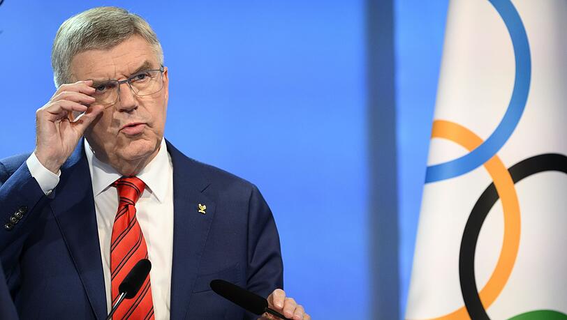 Kritisiert erneut die Boykotthaltung der Ukraine: IOC-Boss Thomas Bach.