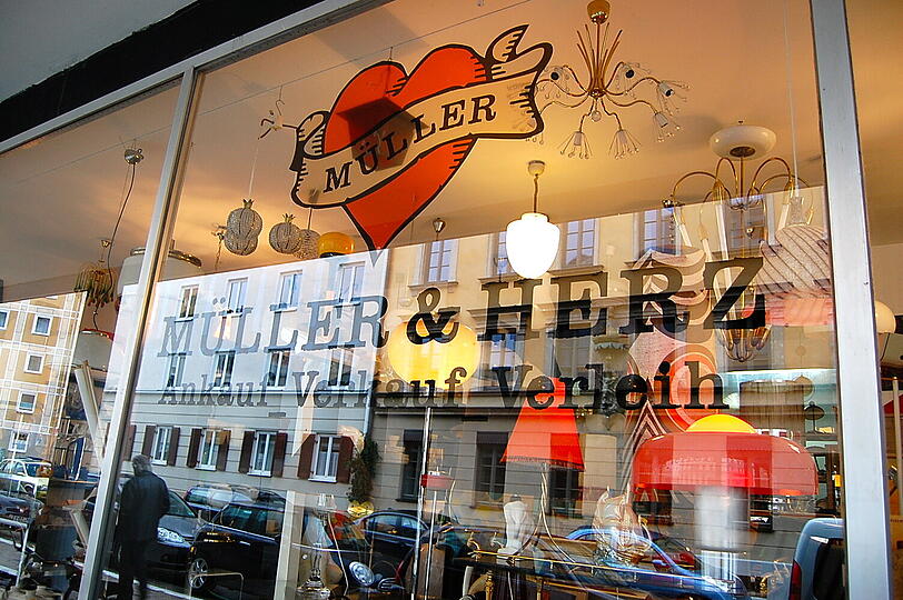 Die schönsten Münchner Second-Hand-Geschäfte. Hier: Müller & Herz, Kolosseumstraße 6, www.muellerherz.de