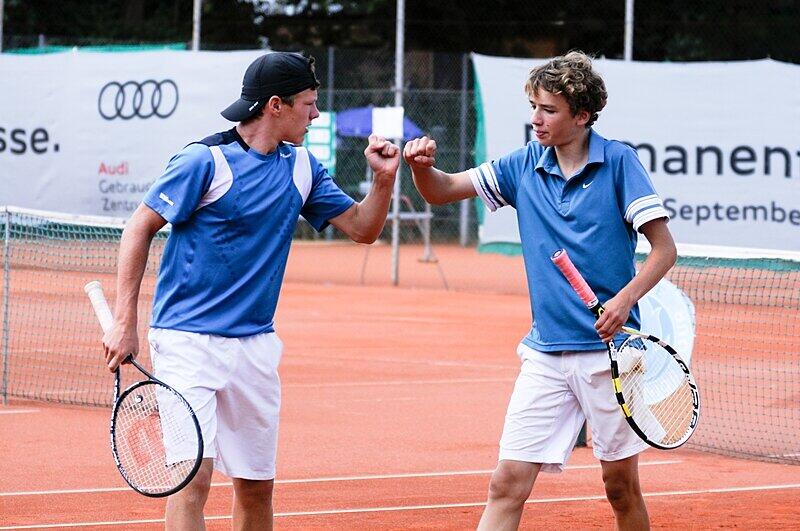 Sieger im Doppel: Luis Chab und Jonas Gleixner.
