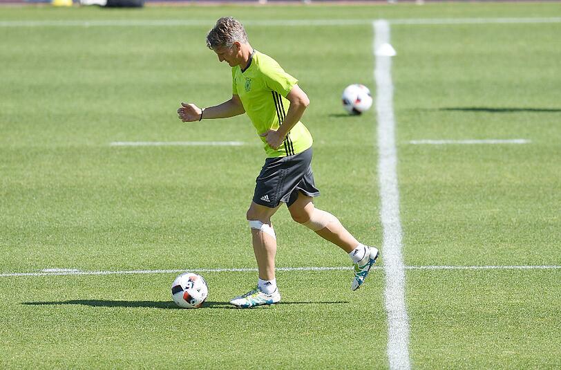 Bastian Schweinsteiger trainierte am Mittwoch wieder mit der Mannschaft.