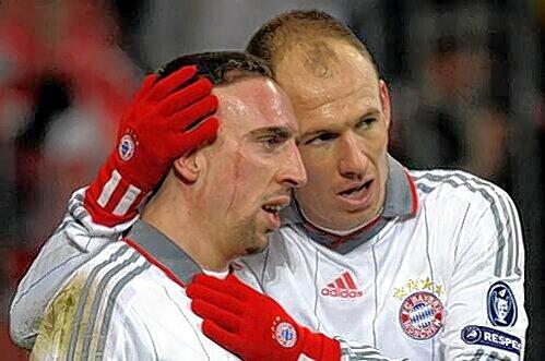 Herz und Seele des Bayern-Spiels? Franck Ribéry (l.) und Arjen Robben beim 2:1 im Achtelfinale der Champions League gegen den AC Florenz.