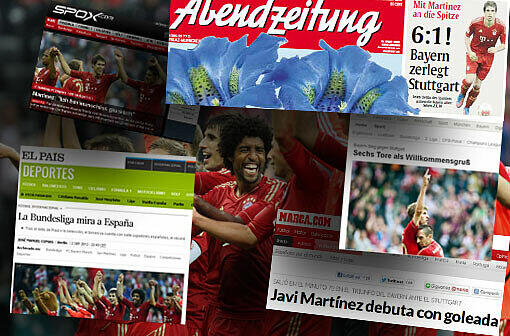 Die Bayern im Torrausch: Lesen Sie hier die Pressestimmen nach dem 6:1-Knaller gegen Stuttgart
