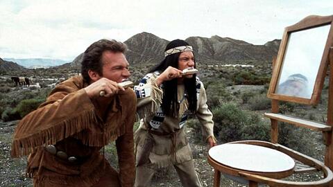 "Der Schuh des Manitu" aus dem Jahr 2001, mit Abahachi (Michael Bully Herbig, r.) und Ranger (Christian Tramitz).