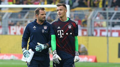 Christian Früchtl (r.) hat eine hohe Meinung von Bayerns ehemaligem Torwarttrainer Toni Tapalovic.