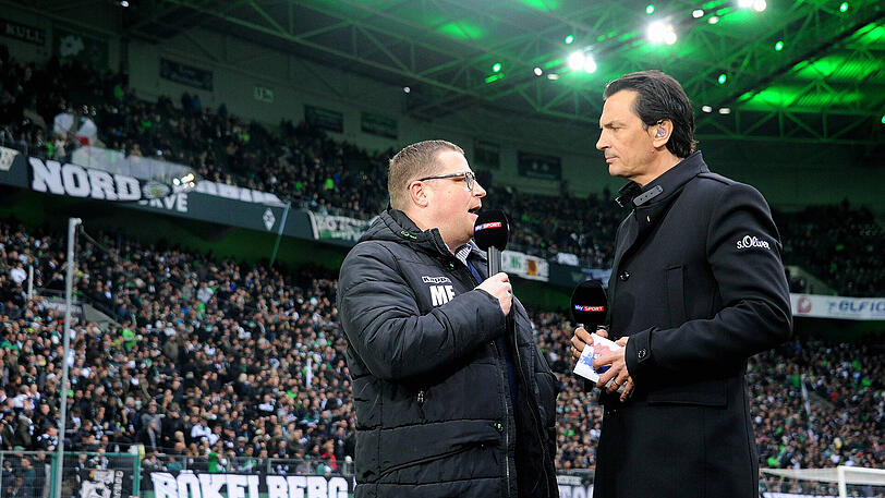Gladbachs Sportdirektor Max Eberl am Sonntag im Interview mit dem Sender sky.