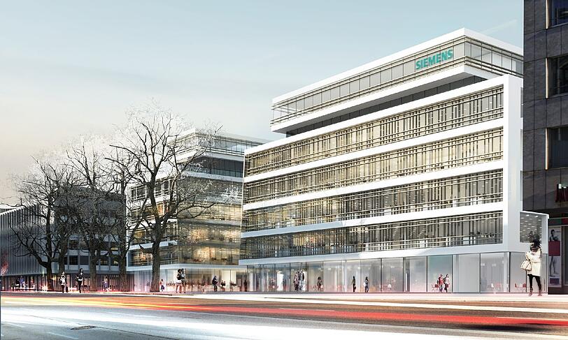 Die Neugestaltung der Siemens-Konzernzentrale in München wird nach einem Konzept von Henning Larsen Architects umgesetzt.