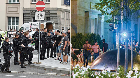 Eskalation pur: In Bautzen kommt es wieder mal zu gewalttätigen Auseinandersetzungen zwischen Rechtsradikalen und Flüchtlingen. Sehen Sie hier die Bilder.
