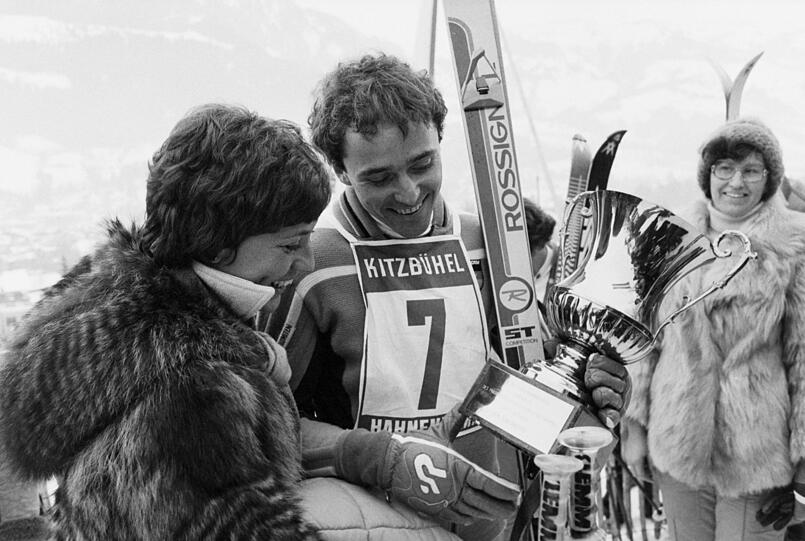 Hier feiert Rosi Christians Weltcup-Sieg in Kitzbühel 1979.