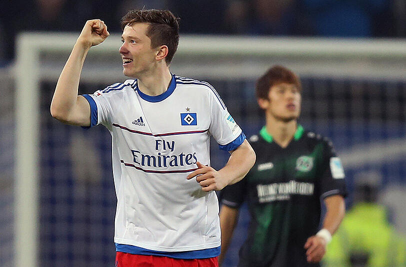 Der österreichische U-21-Nationalspieler Michael Gregoritsch erzielte am Sonntag sein zweites Ligator für den Hamburger SV.