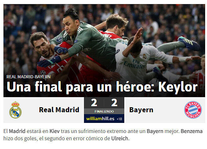 As (Spanien): "Finale für einen Helden: Keylor"
