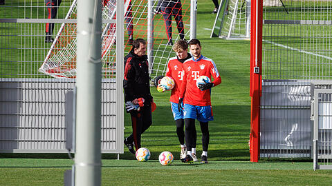 Die aktuelle Nummer 1 und 2: Ulreich (r.) und Schenk (M.).