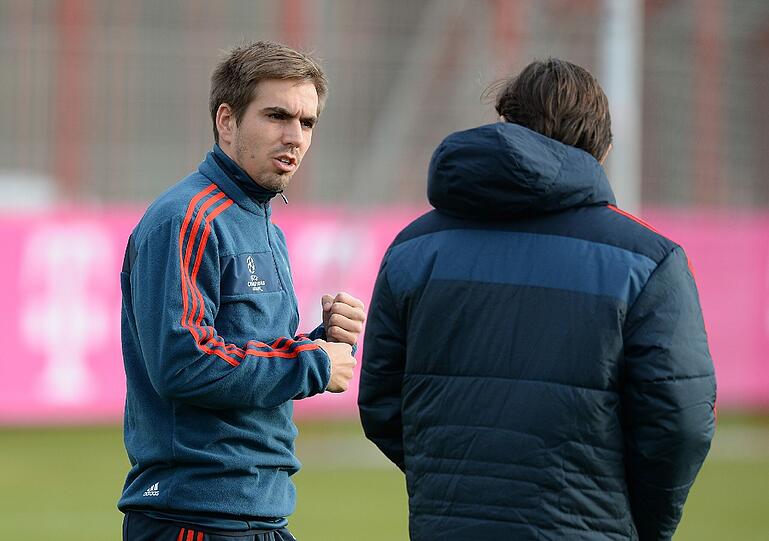 Auch Philipp Lahm konnte am Training teilnehmen