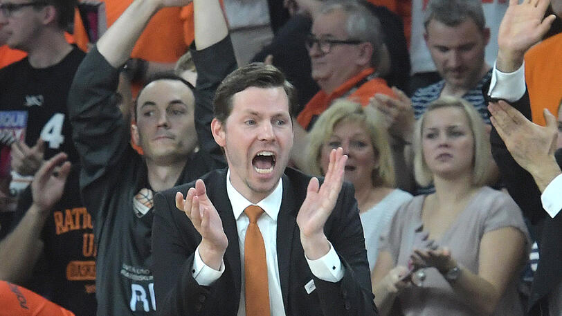 Ulms Trainer Thorsten Leibenath war mit jeder Faser dabei.