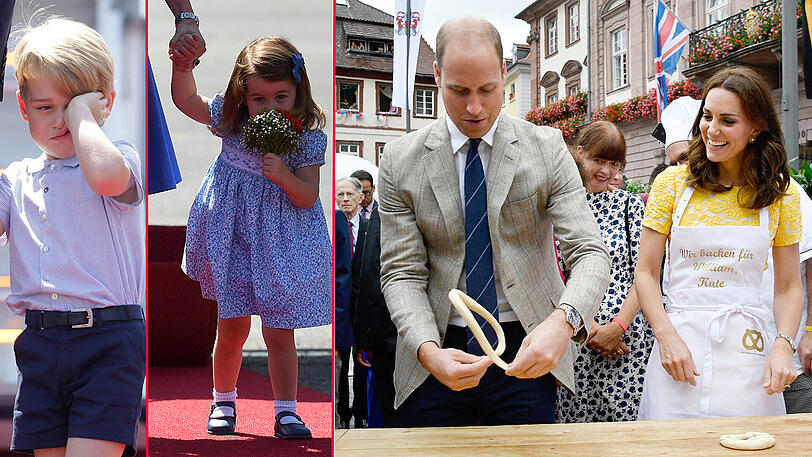 Die Briten-Royals weilten am Donnerstag in Heidelberg