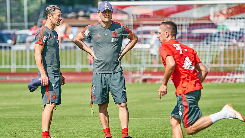 Fordern ihre Spieler gemeinsam: Niko Kovac (li.) und Bruder sowie Co-Trainer Robert Kovac.