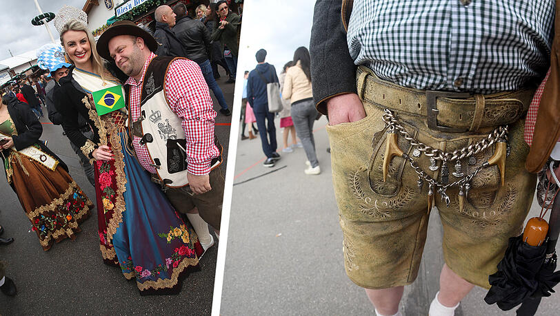 Traditionell und international zu gleich: Auf der Wiesn sind die verschiedensten Typen vertreten. Traditionell und international zu gleich: Auf der Wiesn sind die verschiedensten Typen vertreten.