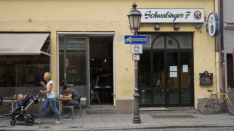 Nicht mehr an der Nummer sieben, aber immer noch mit Patina: die Schwabinger 7.