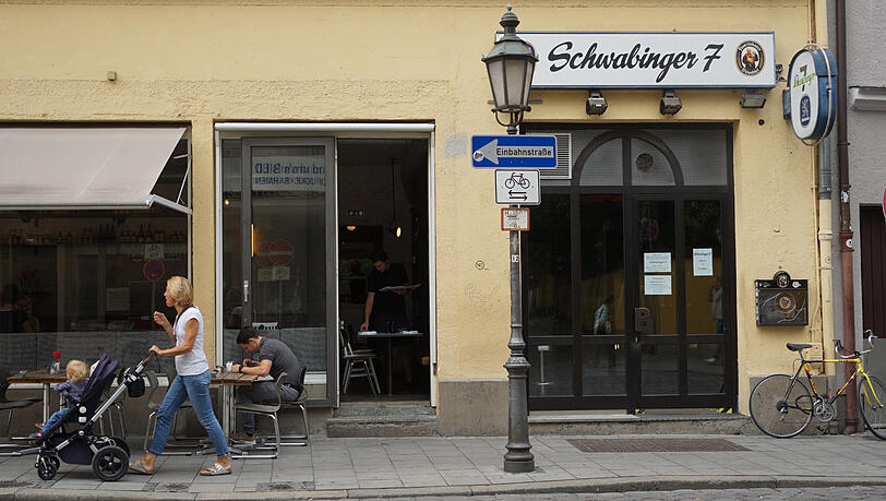 Nicht mehr an der Nummer sieben, aber immer noch mit Patina: die Schwabinger 7. Nicht mehr an der Nummer sieben, aber immer noch mit Patina: die Schwabinger 7.