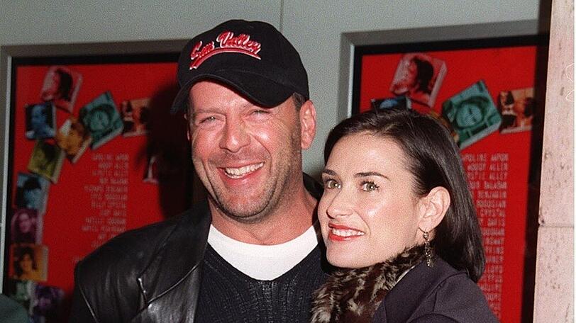 Bruce Willis und seine damalige Ehefrau Demi Moore im Jahr 1997