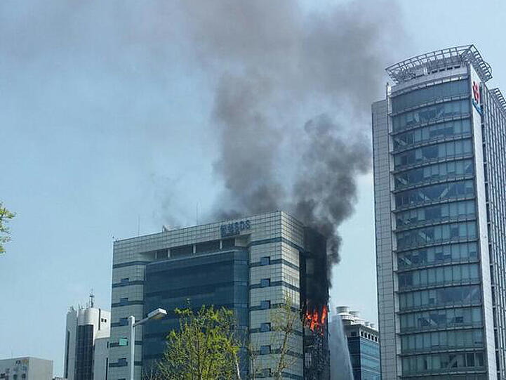 Feuer bei Samsung SDS in Gwacheon